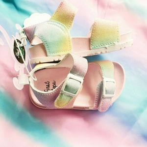 Toddler sandals rainbow